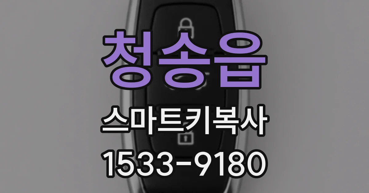 청송읍 스마트키복사