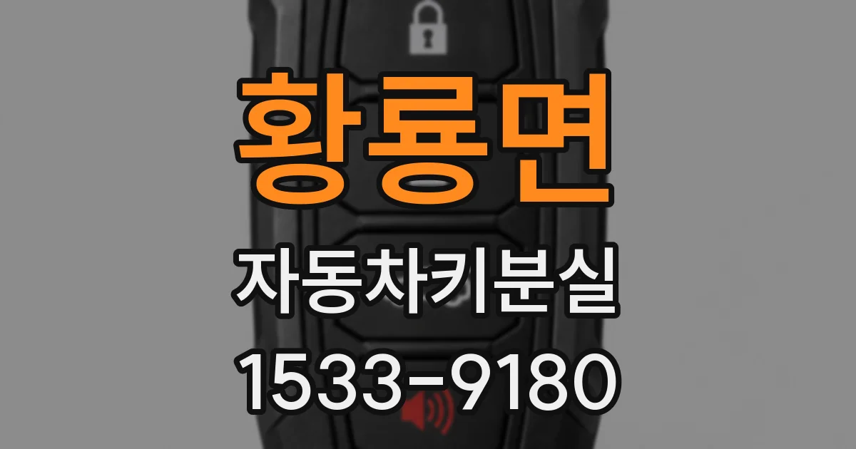 황룡면 자동차키분실