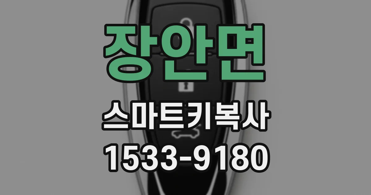 장안면 스마트키복사