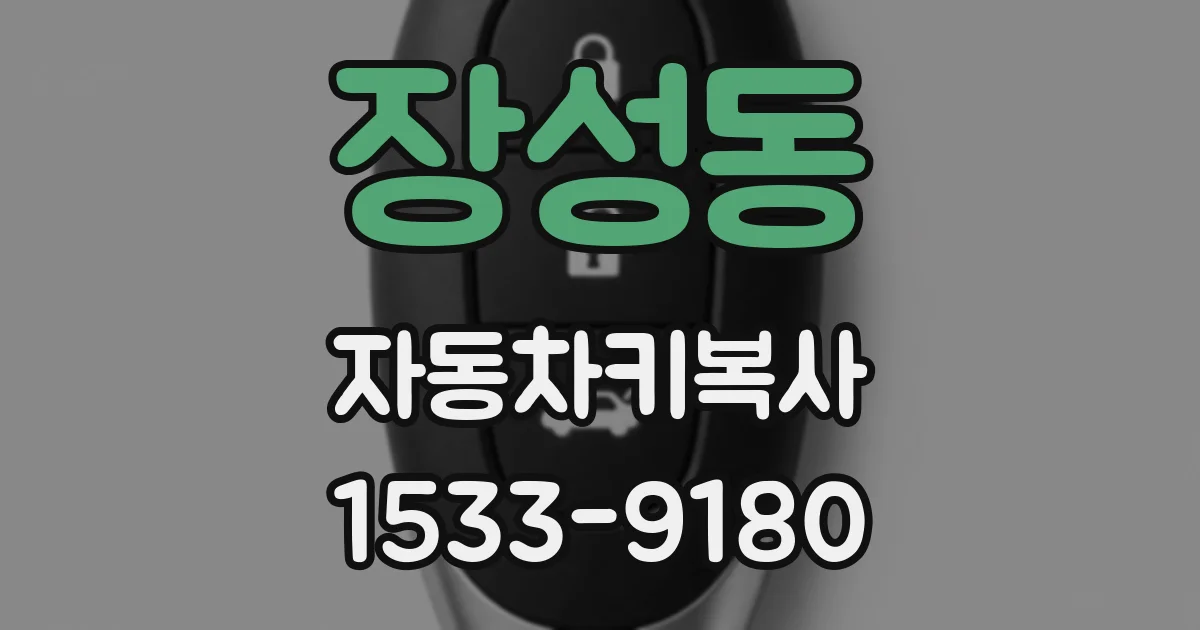 장성동 자동차키복사