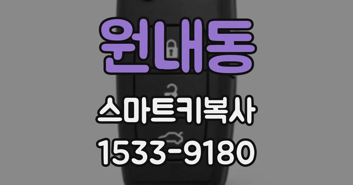 원내동 스마트키복사