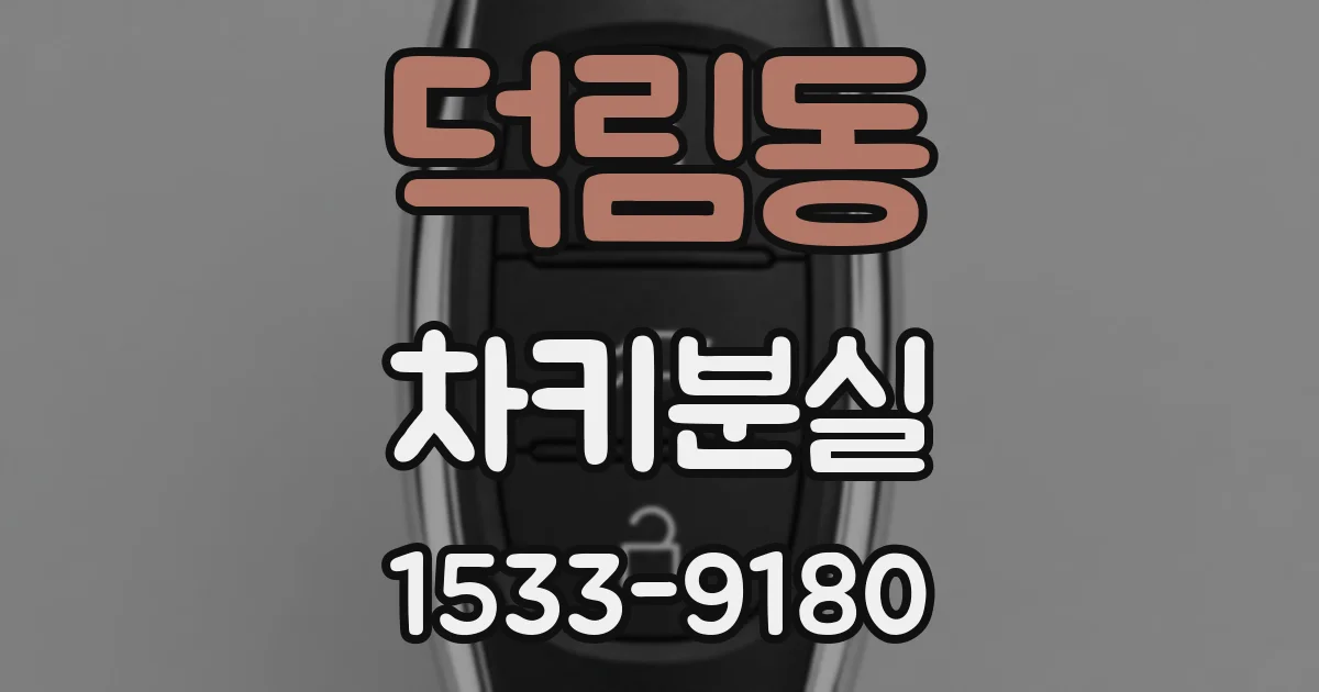 덕림동 차키분실