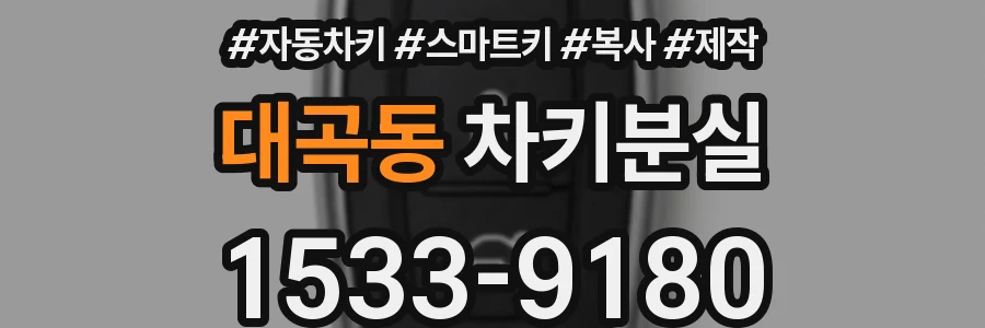 대곡동 차키분실