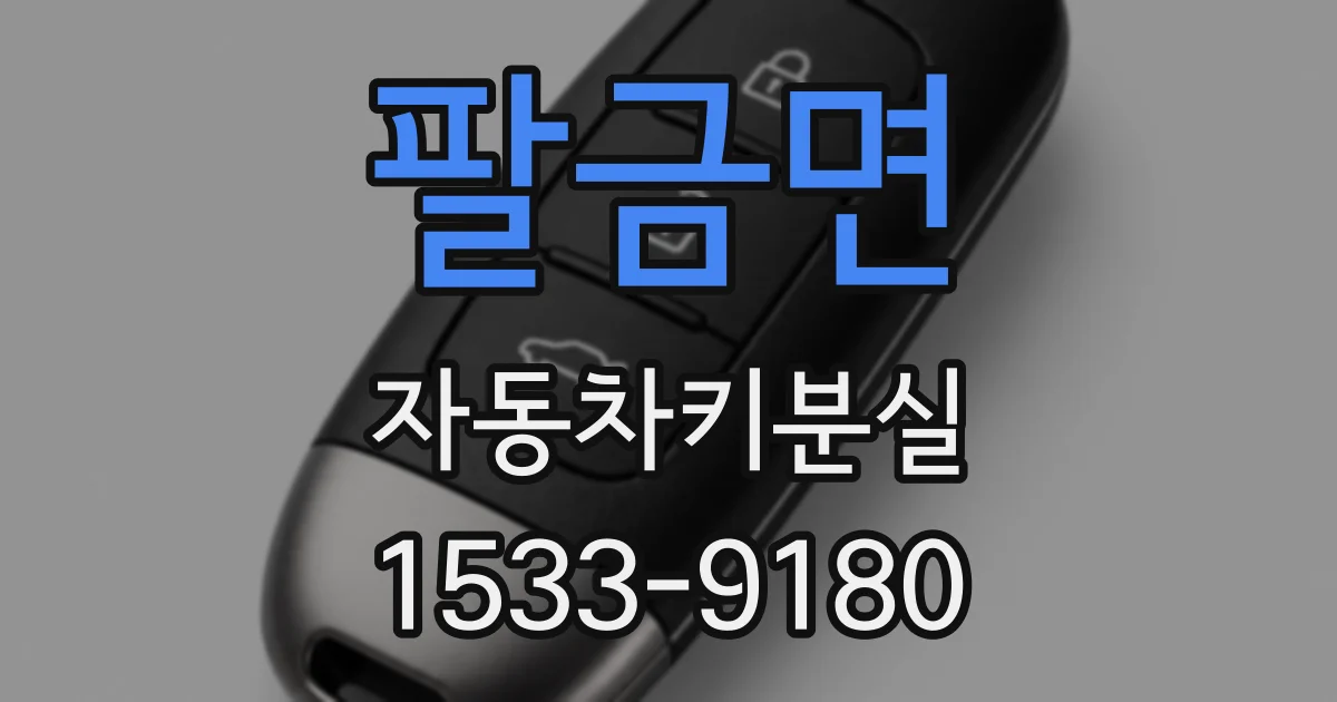 팔금면 자동차키분실
