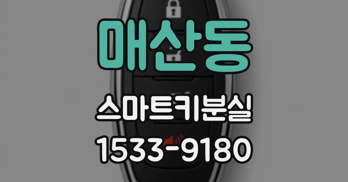 매산동 스마트키분실