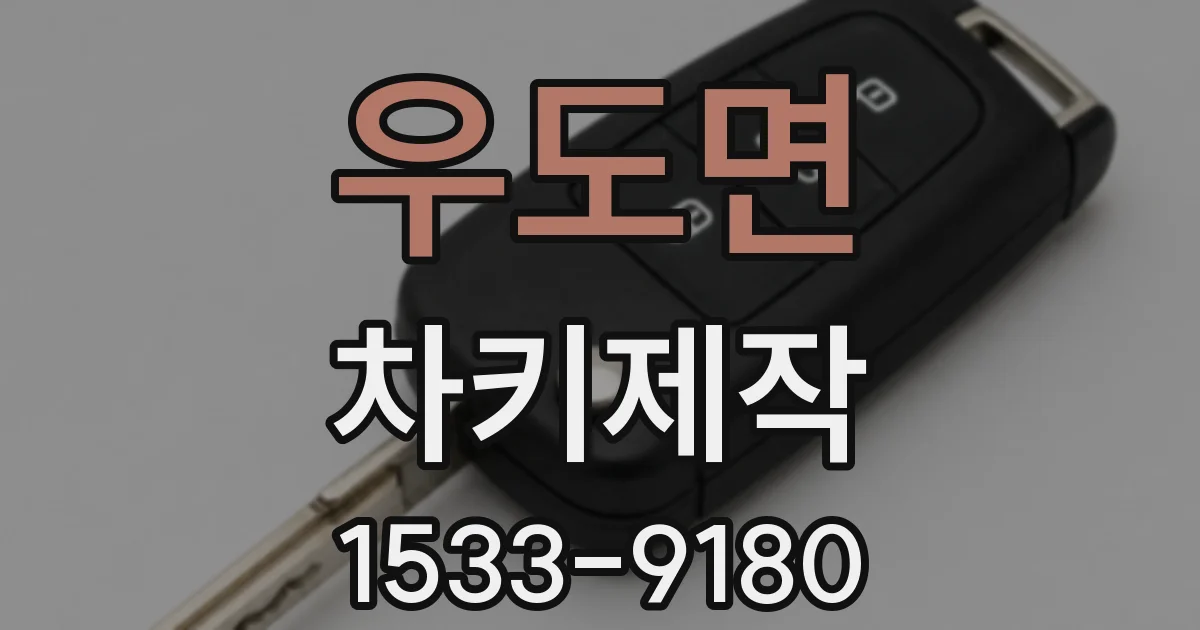 우도면 차키제작
