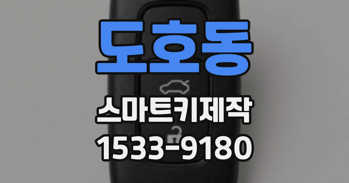 도호동 스마트키제작