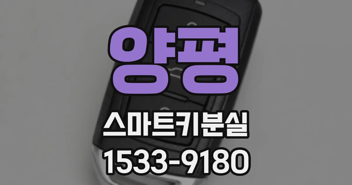 양평 스마트키분실
