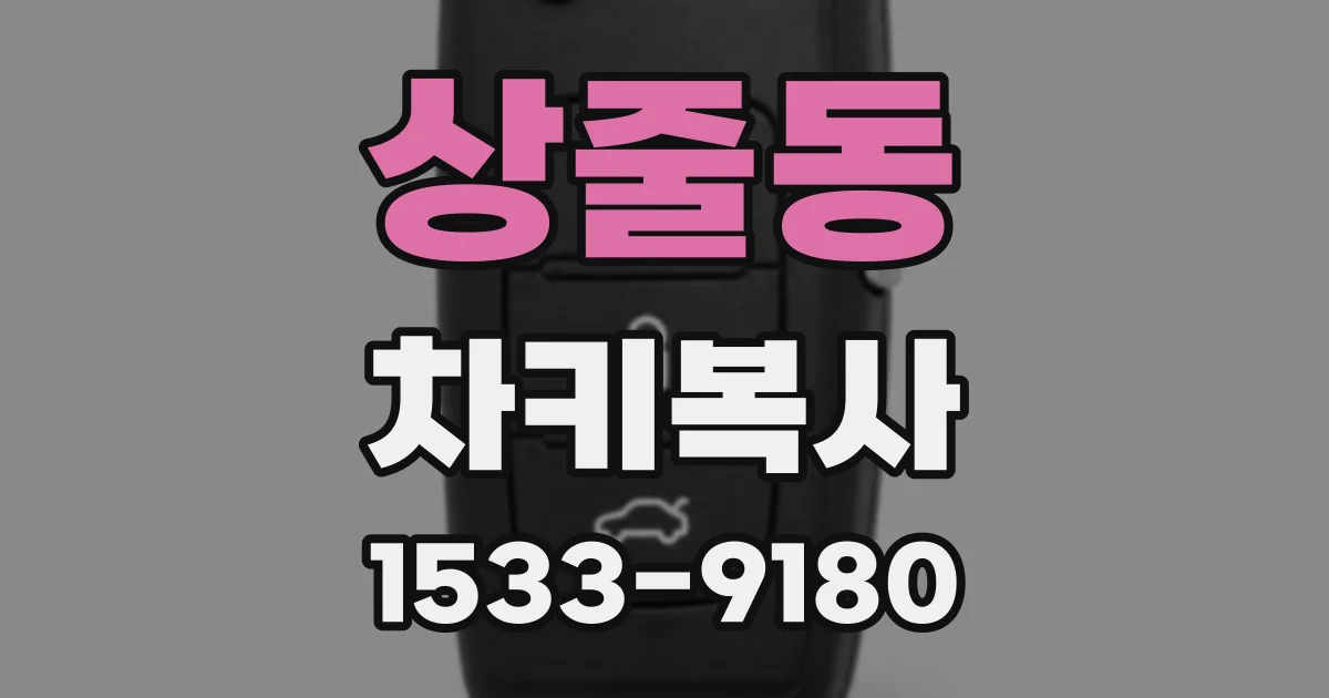 상줄동 차키복사