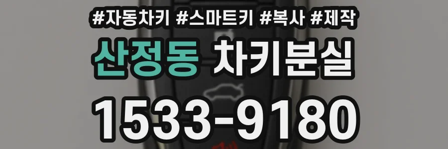 산정동 차키분실