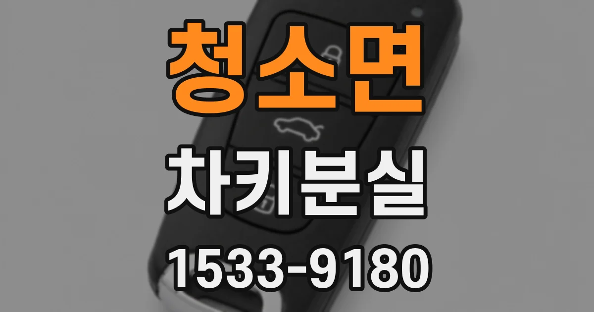 청소면 차키분실