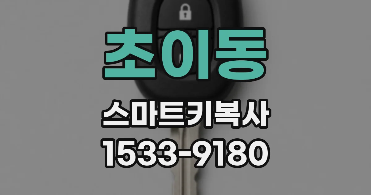 초이동 스마트키복사