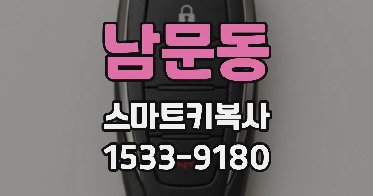 남문동 스마트키복사