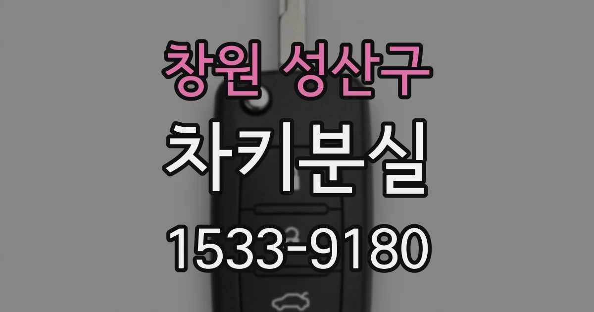 창원 성산구 차키분실