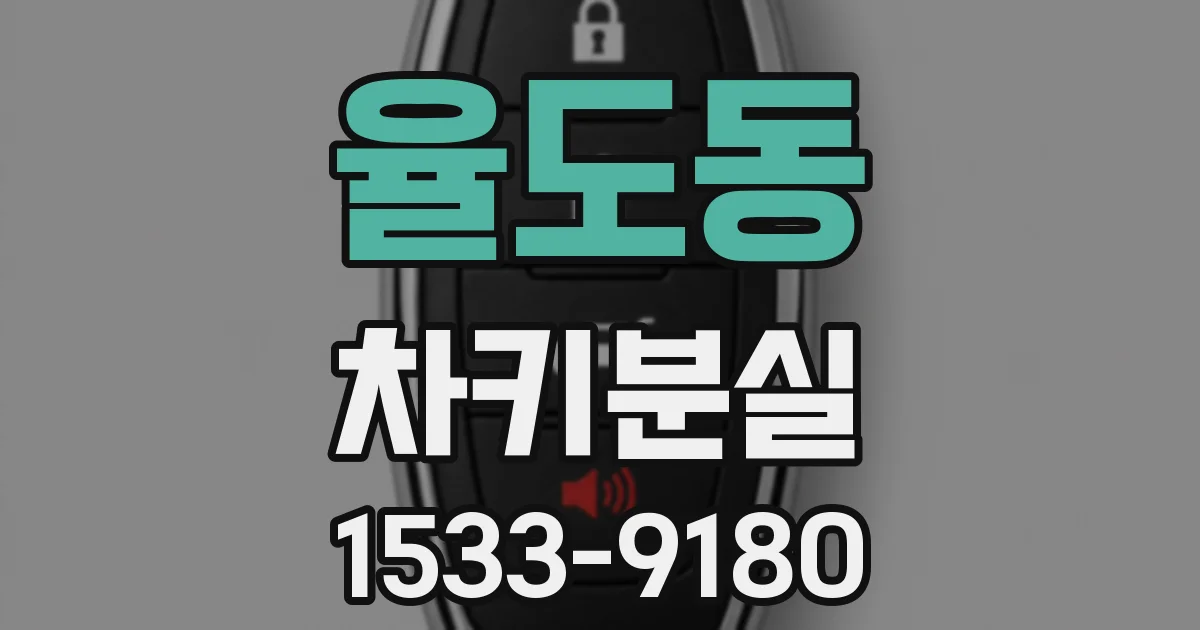 율도동 차키분실
