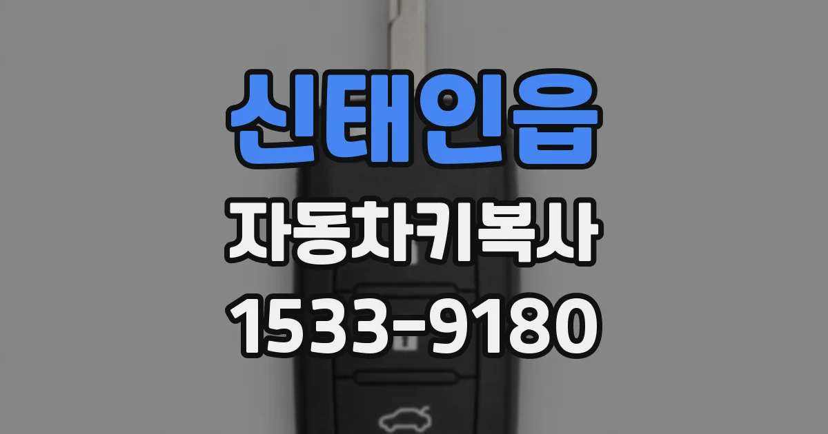 신태인읍 자동차키복사