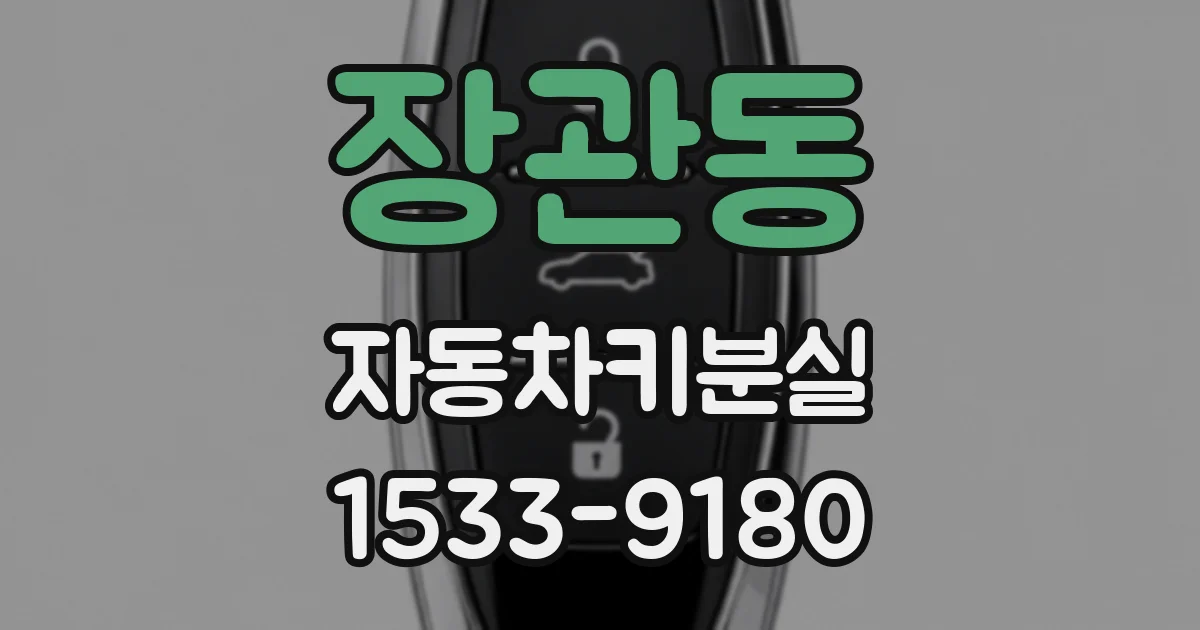장관동 자동차키분실