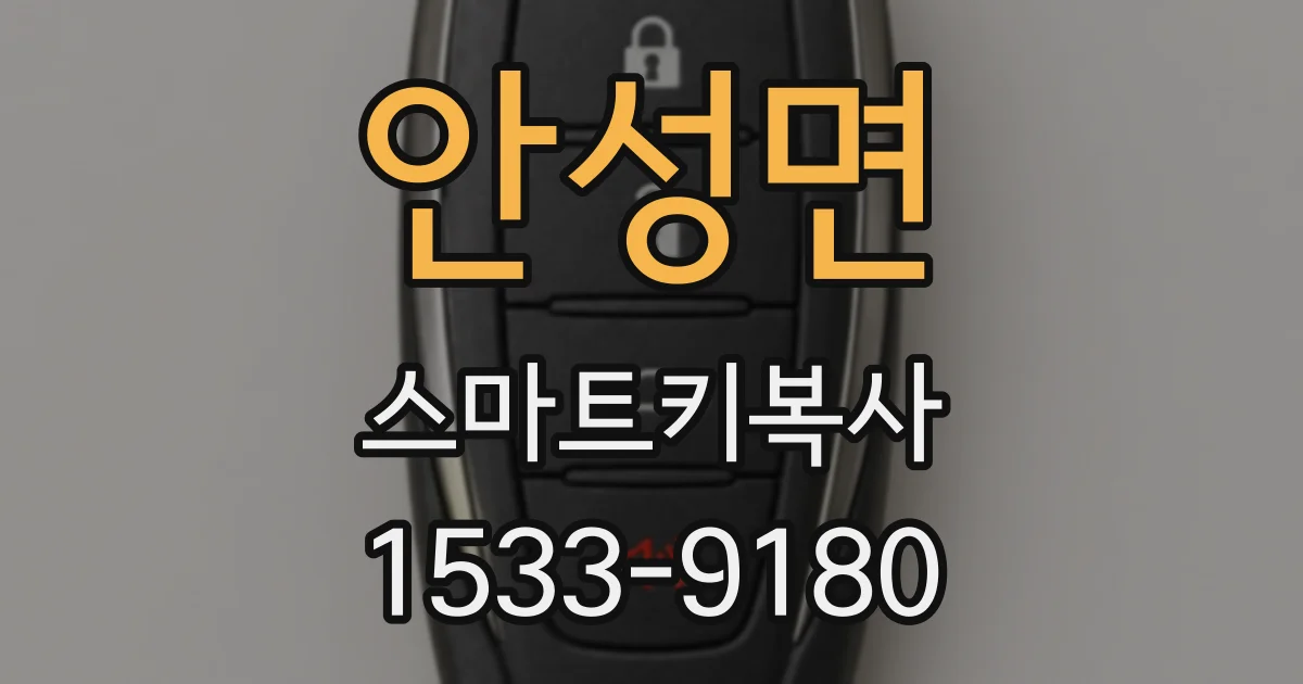 안성면 스마트키복사