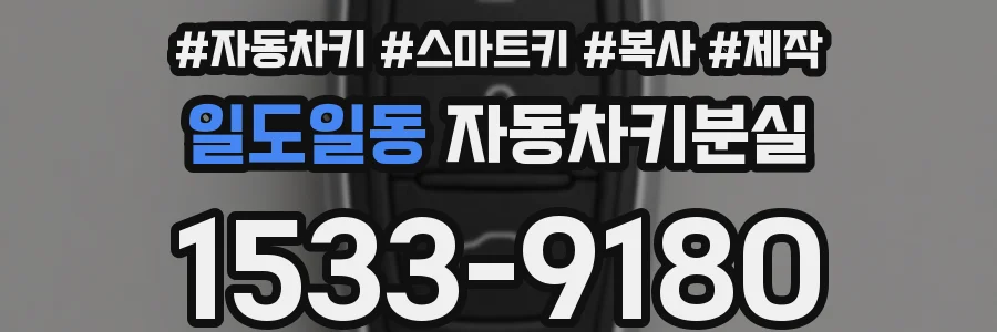 일도일동 자동차키분실