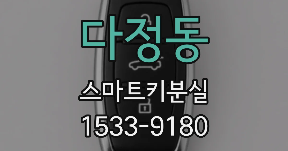 다정동 스마트키분실