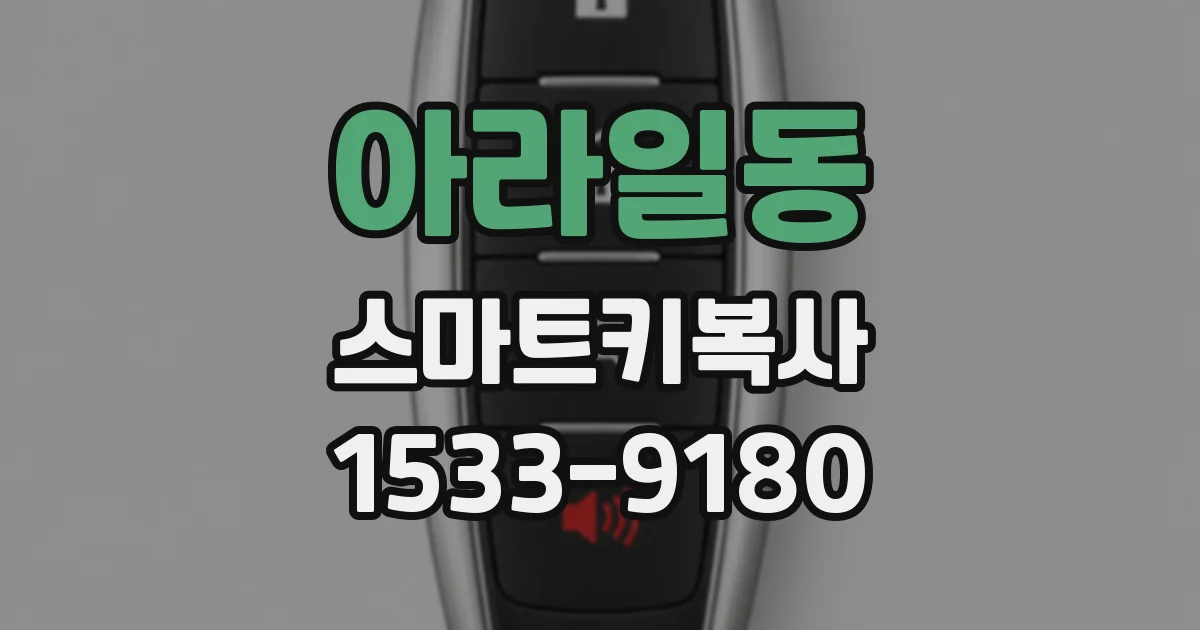 아라일동 스마트키복사