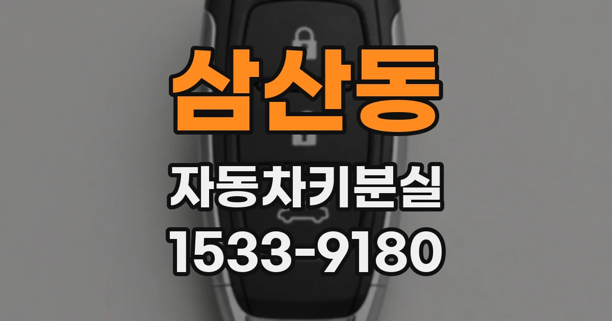 삼산동 자동차키분실