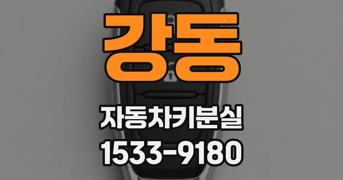 강동 자동차키분실
