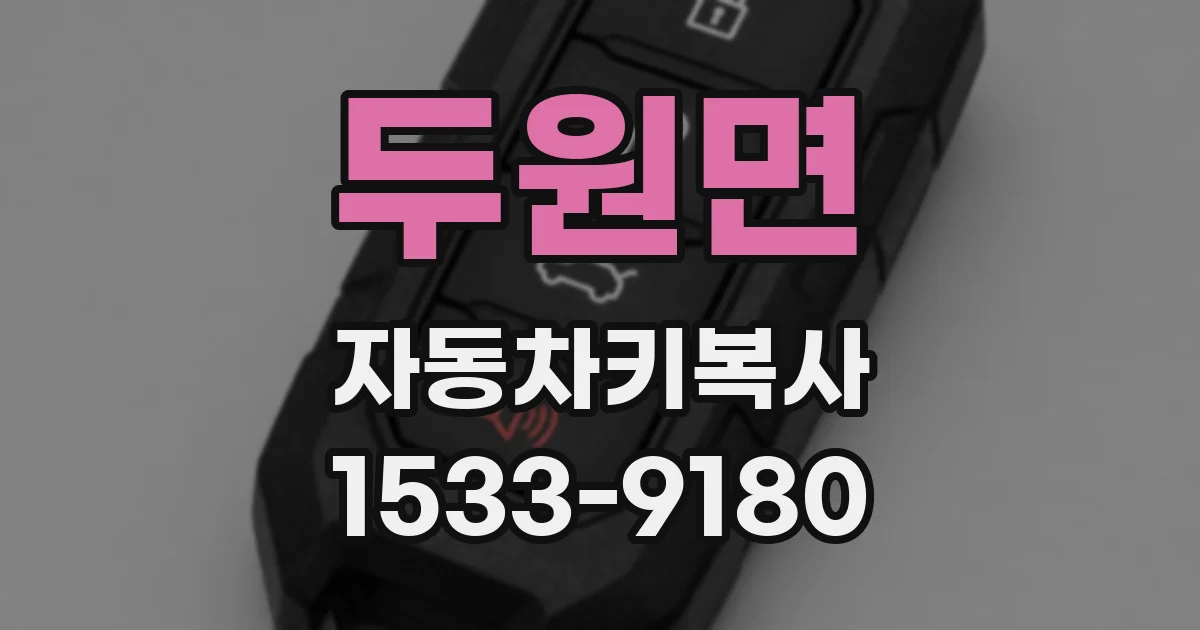 두원면 자동차키복사