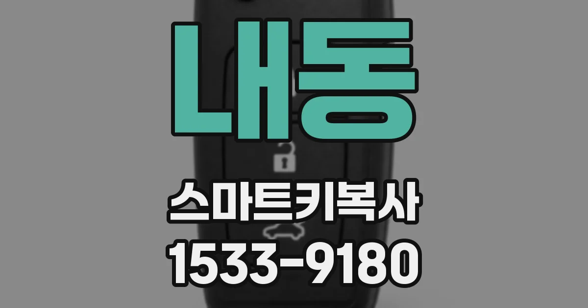내동 스마트키복사