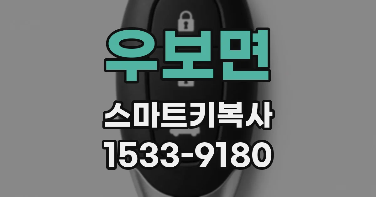 우보면 스마트키복사