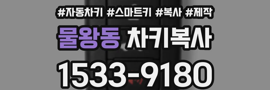 물왕동 차키복사