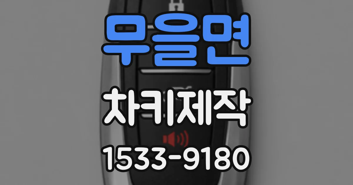 무을면 차키제작