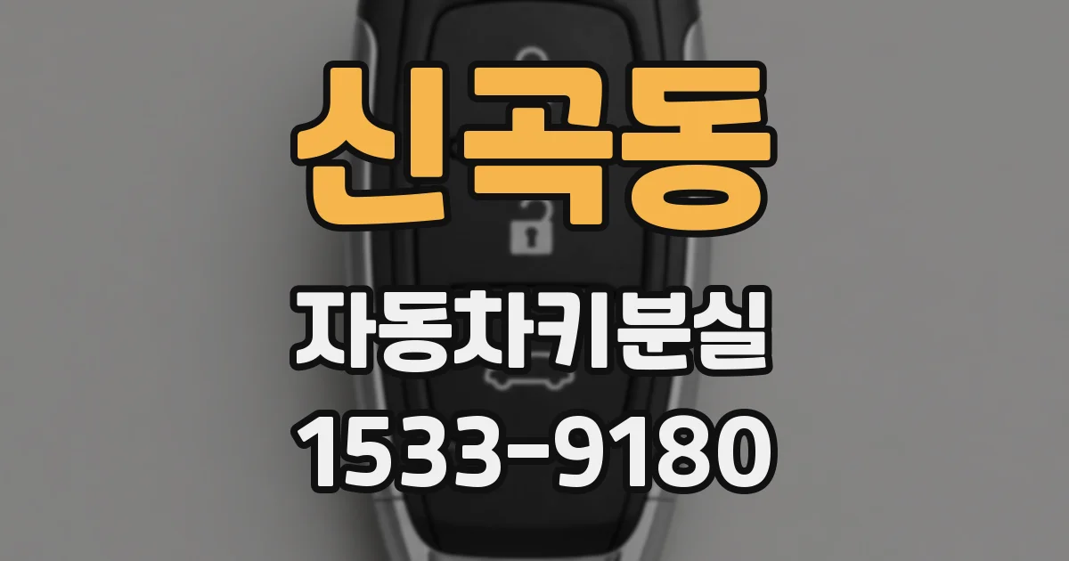 신곡동 자동차키분실