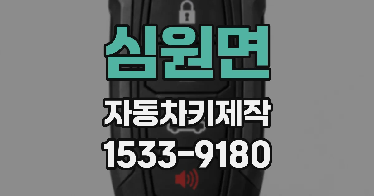 심원면 자동차키제작