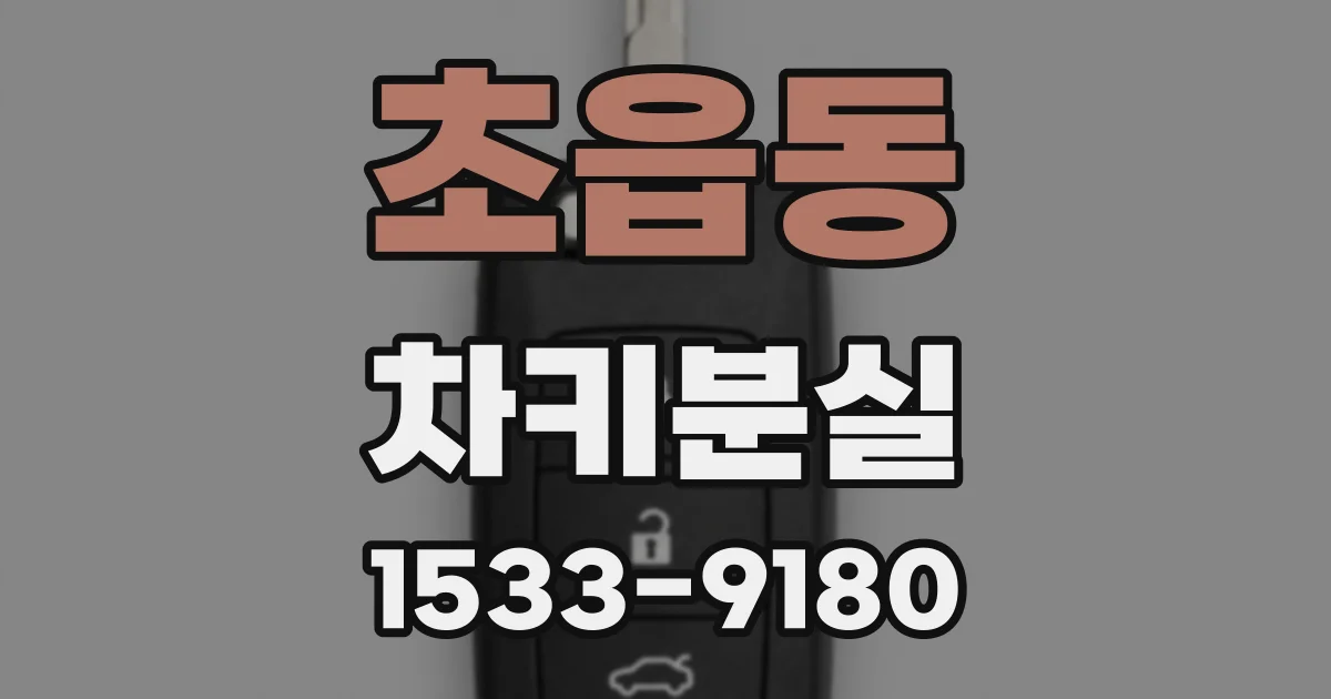 초읍동 차키분실