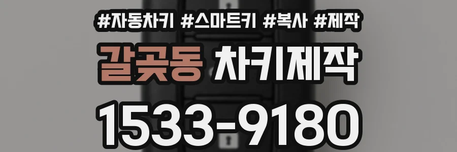 갈곶동 차키제작