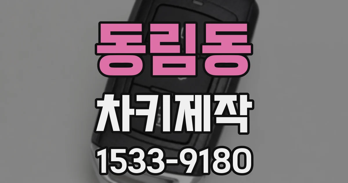 동림동 차키제작