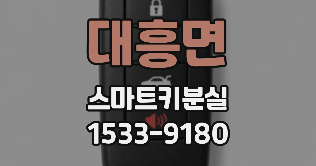 대흥면 스마트키분실