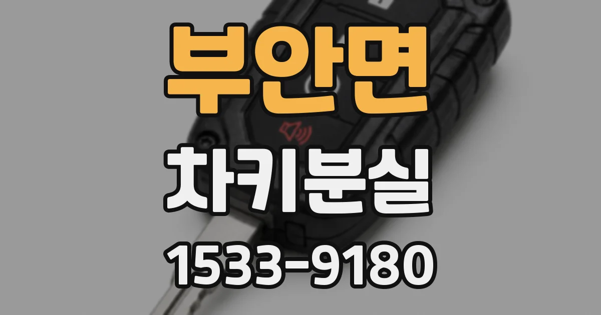 부안면 차키분실