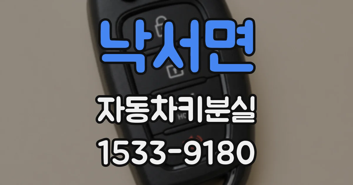 낙서면 자동차키분실