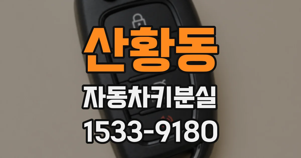 산황동 자동차키분실