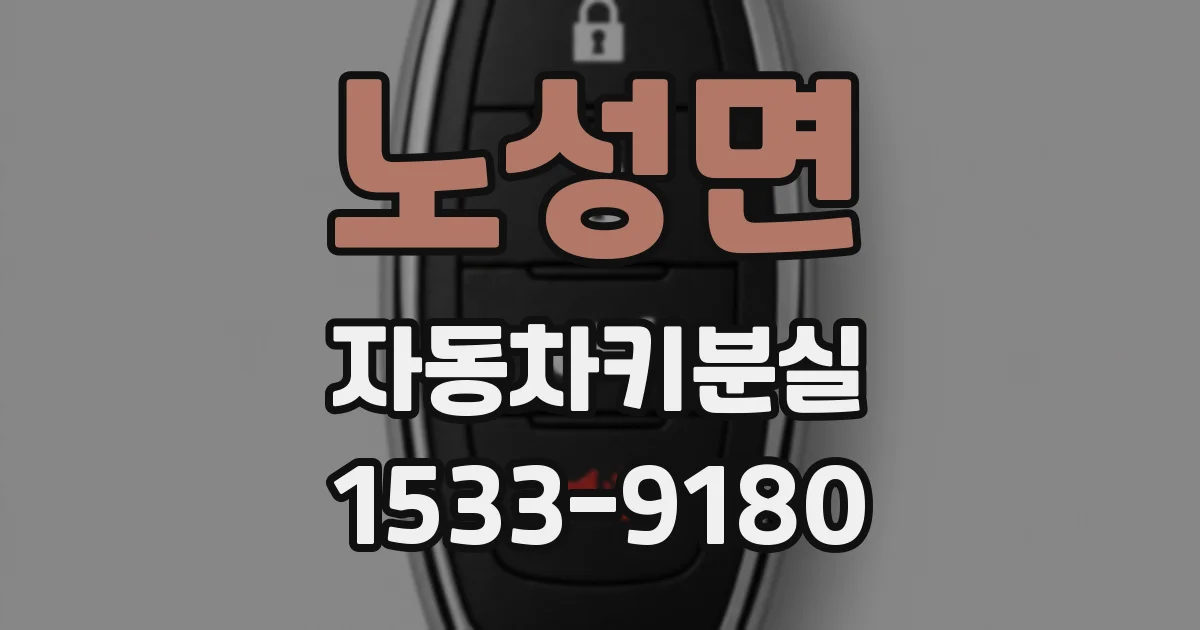 노성면 자동차키분실