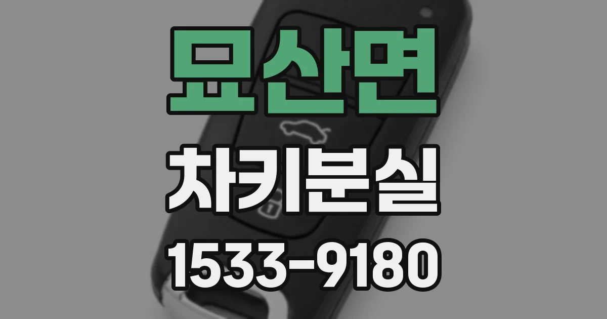 묘산면 차키분실