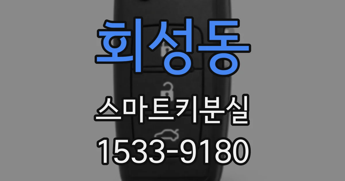 회성동 스마트키분실