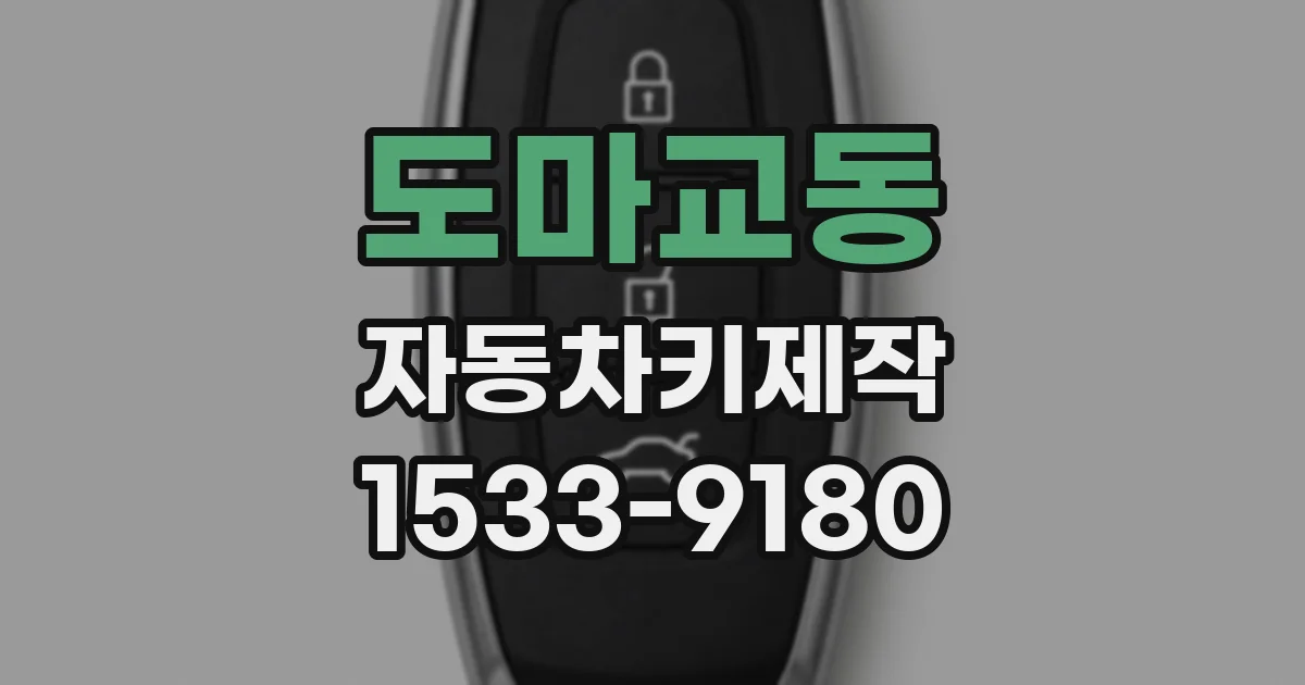 도마교동 자동차키제작