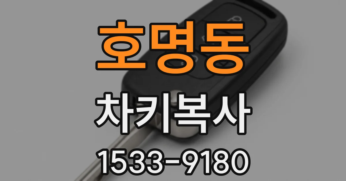 호명동 차키복사