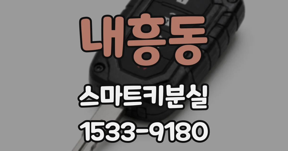 내흥동 스마트키분실