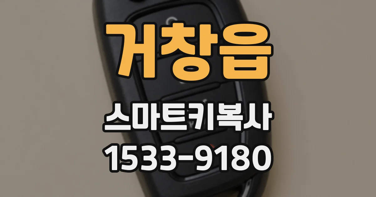 거창읍 스마트키복사