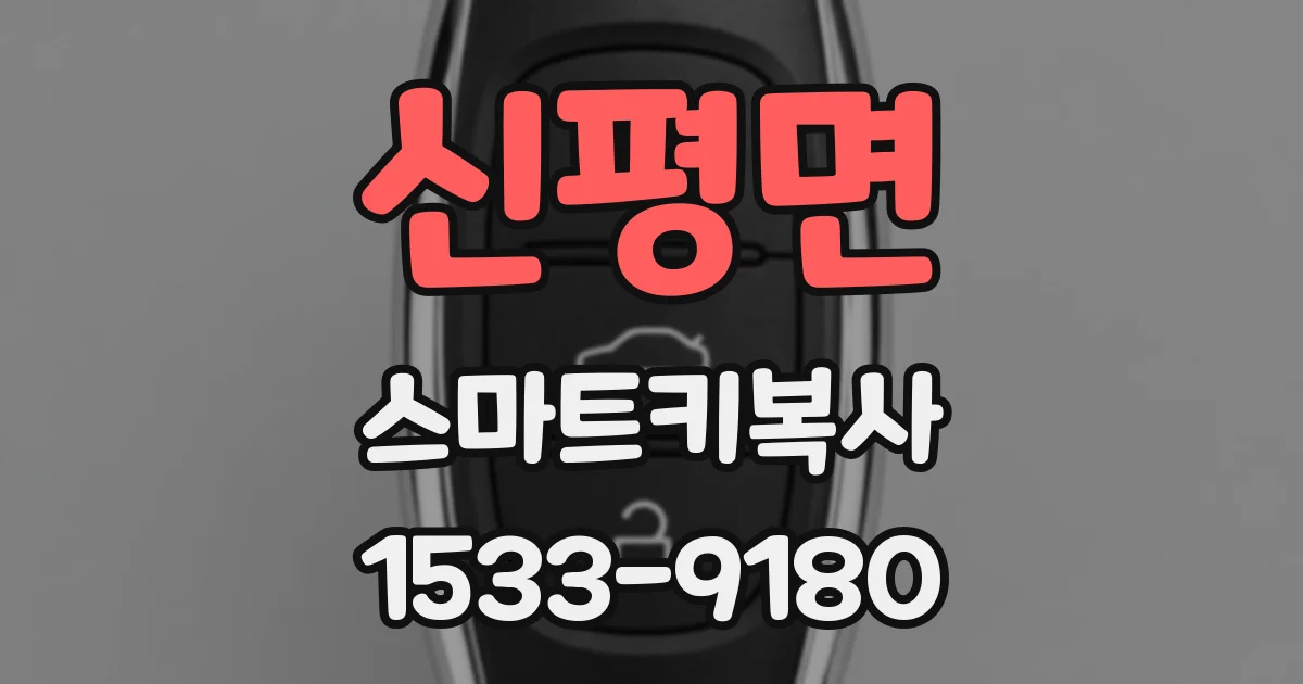 신평면 스마트키복사