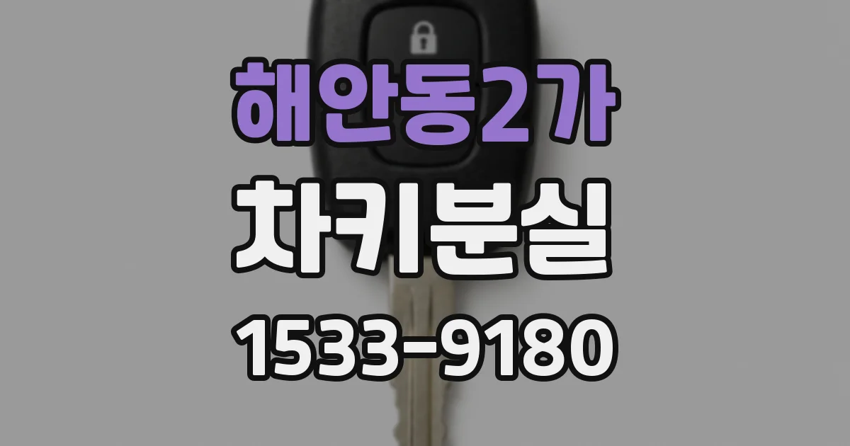 해안동2가 차키분실